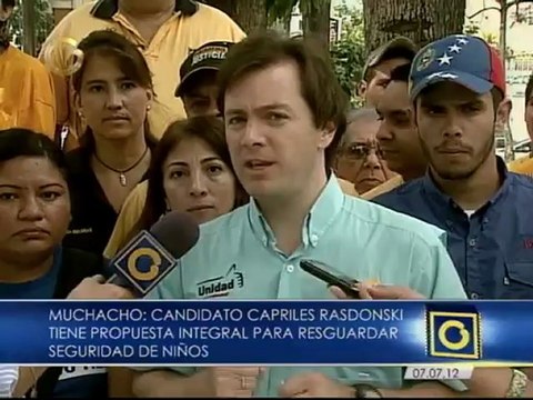 Muchacho: Queremos un fututro distinto, donde los niños tengan educación, progreso y seguridad