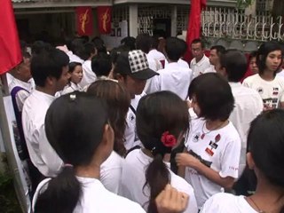Estudantes libertados em Mianmar