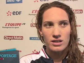 Réaction Camille Muffat après l'Open EDF