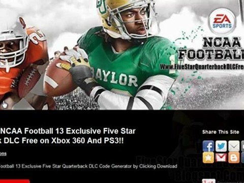 How to Get NCAA Football 13 Exclusive Five Star Quarterback DLC