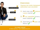Apprendre l'espagnol en ligne - Vocabulaire espagnol - Fiche 07 -  Niveau A1