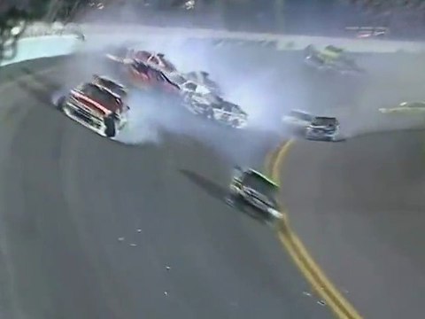 NASCAR Sprint cup Coke Zero 400 2012 Big one