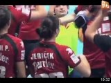 Les filles du HBC Nîmes en coupe d'Europe (Handball F)