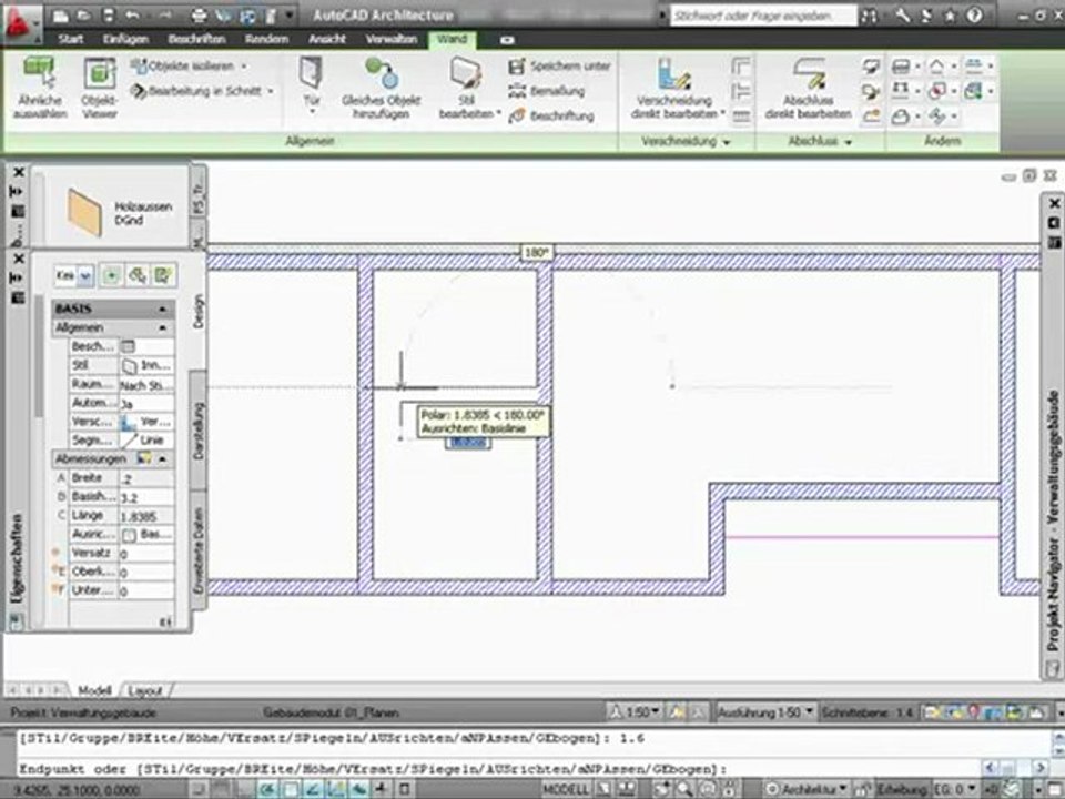 AutoCAD  01_15 - intelligente Wände (480p)