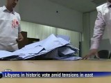 Libyans in historic vote amid tensions in east