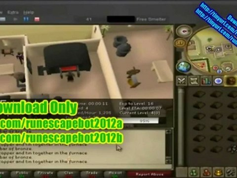 Free RuneScape Bot Exp Gold 2012 Auto Fighter Chopper Burner Fletcher Miner Planker Smelter