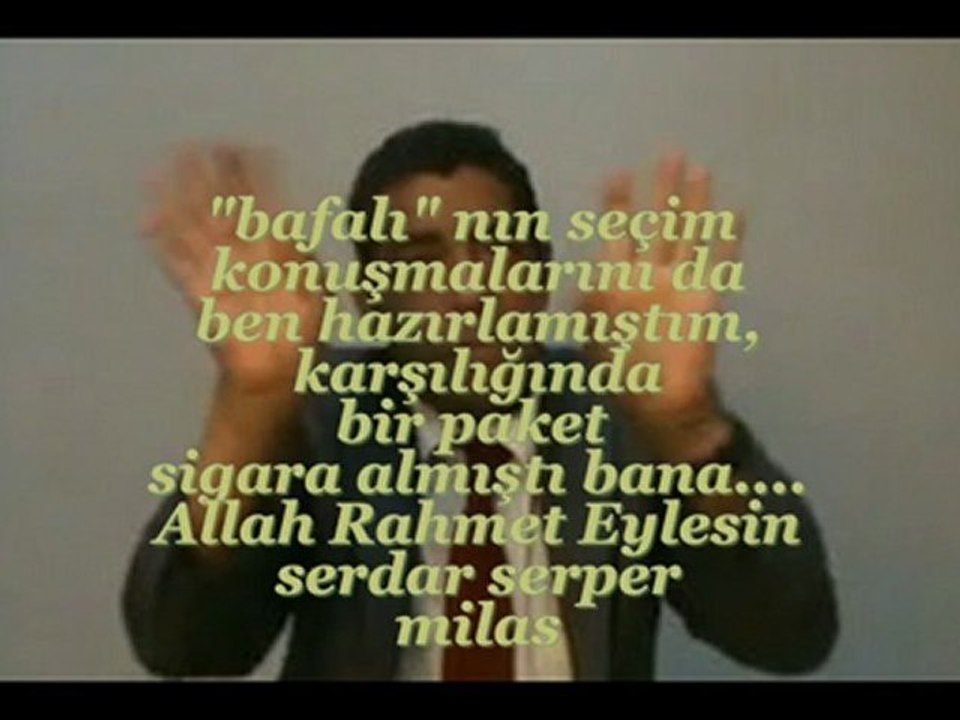 "BAFALI ARAP"........seni her zaman hatırlayacağız.