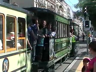 convoi de tram à vapeur Genève