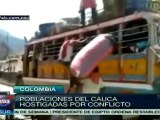 Población del Cauca hostigada por conflicto colombiano