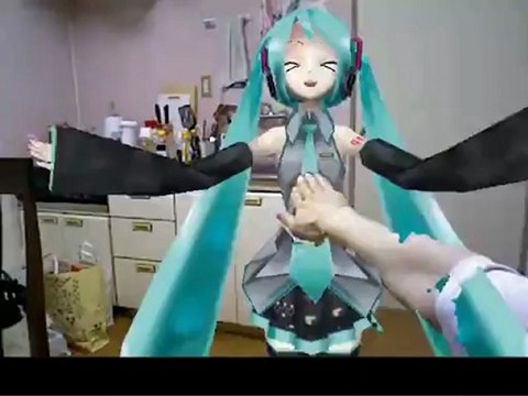 Petite amie en réalité augmentée (Hatsune Miku)