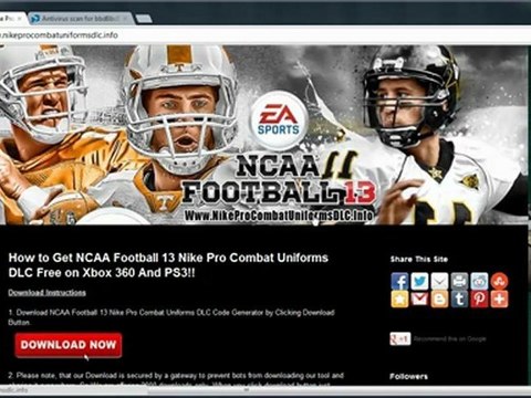 NCAA Football 13 Nike Pro Combat Uniforms Unlock Tutorial
