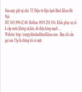 Sửa máy giặt LG tại Cầu Giấy. TT Điện tử điện lạnh Bách Khoa Hà Nội. ĐT: 043.990.62.60