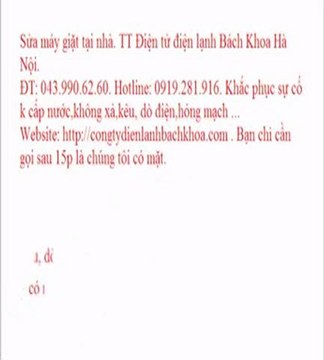 Sửa máy giặt sanyo tại Hà Đông. TT Điện tử điện lạnh Bách Khoa Hà Nội. ĐT: 043.990.62.60