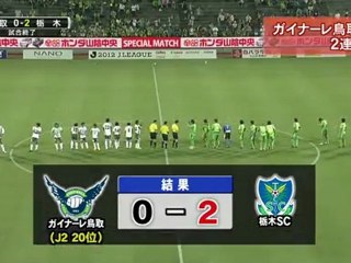 ガイナーレ鳥取　栃木に敗れ２連敗／降格危機脱出を！