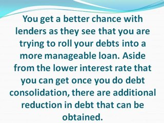 Benefits of Consolidating Debts