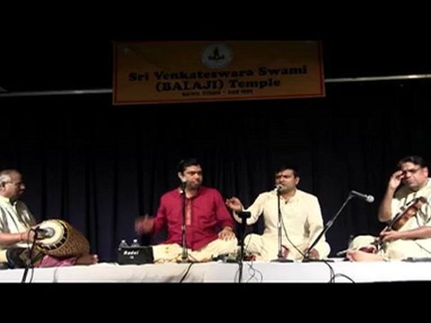 CARNATICA BROTHERS AT SRI VENKATESWARASWAMY TEMPLE IN CHICAGO: SRI VENKATAGIRISHA- 2