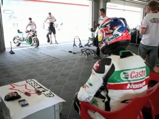 Jonathan Rea testing WSB Castrol Honda Fireblade at Portimão, Portugal