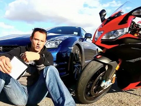 Aprilia RSV4 vs Nissan GT-R: Battle of the computers