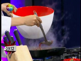 Şeflerin Düellosu -   Handan Sirek kuru meyve ile tatlandırılmış bonfile yapımı