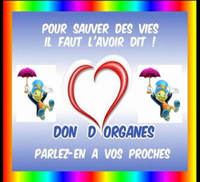 Merci de faire votre carte de donneur ou de parler à vos proches ^^