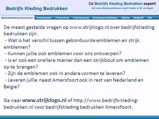 Bedrijfskleding Bedrukken Amersfoort