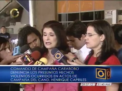 Denuncian ante el CNE supuesta violencia por parte del Comando Venezuela