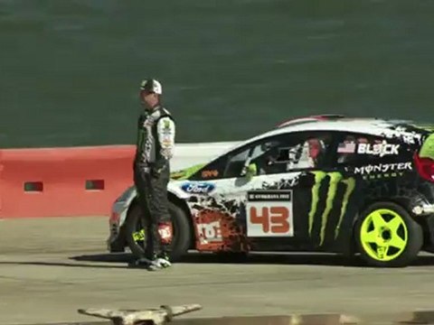 DC SHOES- KEN BLOCK'S GYMKHANA FIVE; TEASER 1, THE BARGE - by Cyb3r