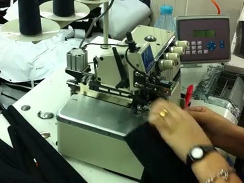 Overlok Fotosel Kotrollü Mini Giyotin Otomatik Kesim Sistemi -İplik ve Hava Tasarruflu