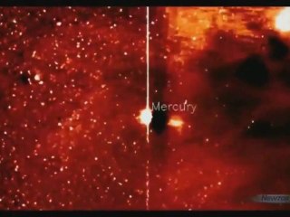Amazing huge cloaked UFO next to Mercury MUST SEE!!!