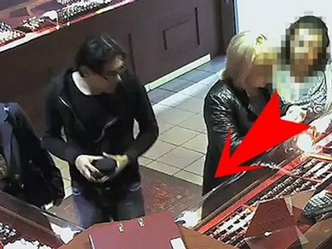 Pickpocket en pleine action dans une bijouterie