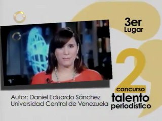Tercer lugar del concurso por el día del periodista de Globovisión