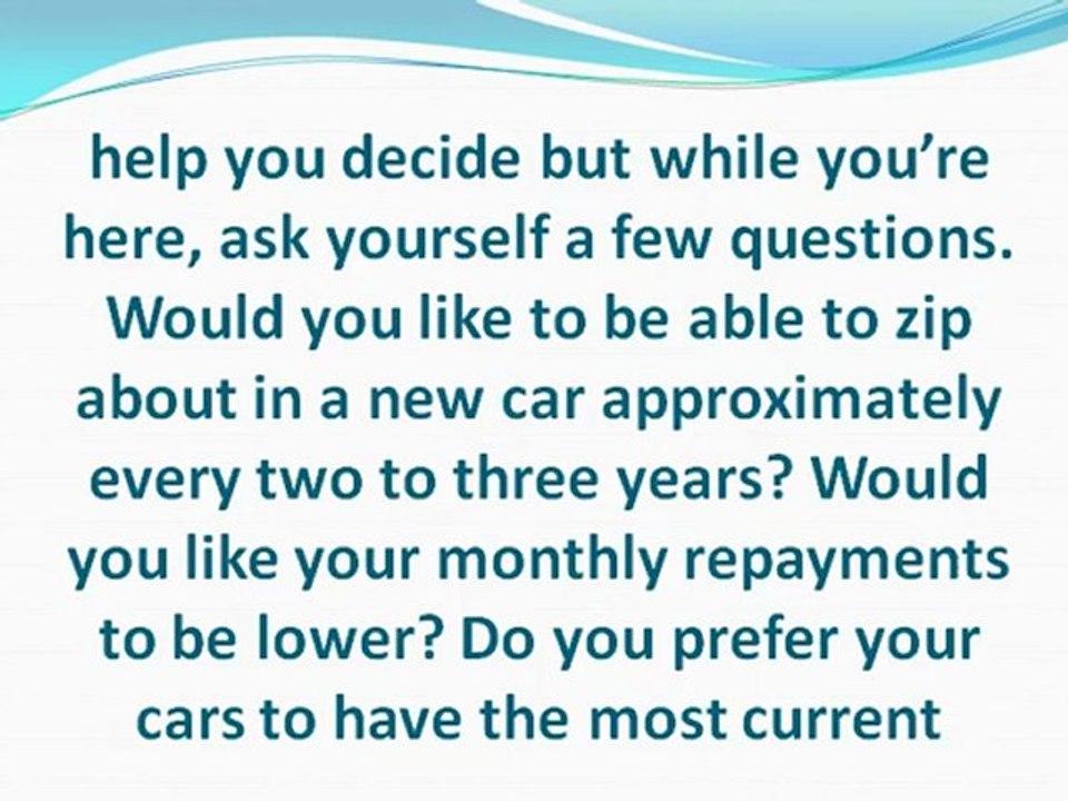 Leasing a Vehicle