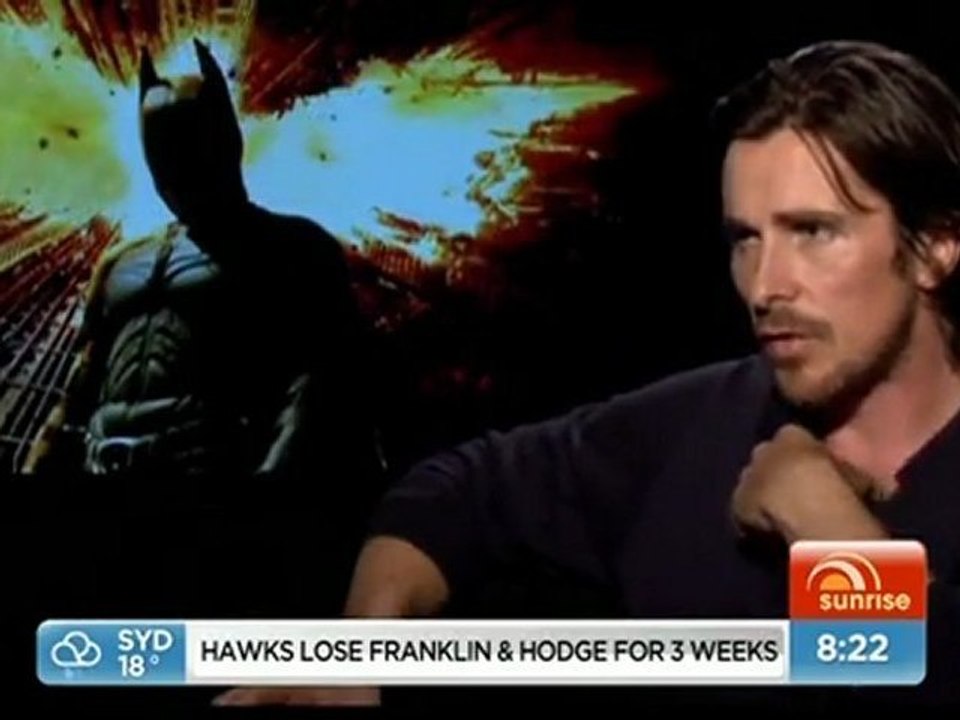 TDKR Press Junket Interview #10 - SUNRISE (au)