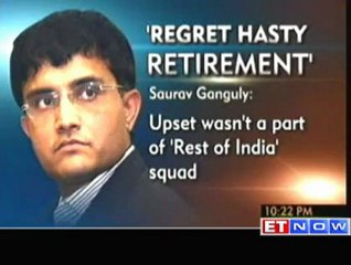 Acted in haste while taking retirement: Sourav Ganguly