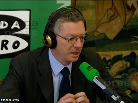 Gallardón: El criterio del Gobierno es rotundo