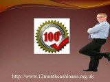 12 month Cash Loans- 1 Year Loans- 12 Month Loans No Credit Check