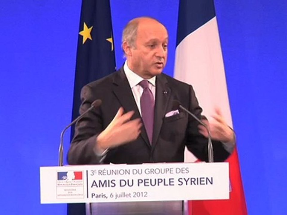 Conférence des Amis du peuple syrien - Conférence de presse de Laurent Fabius (06.07.12)