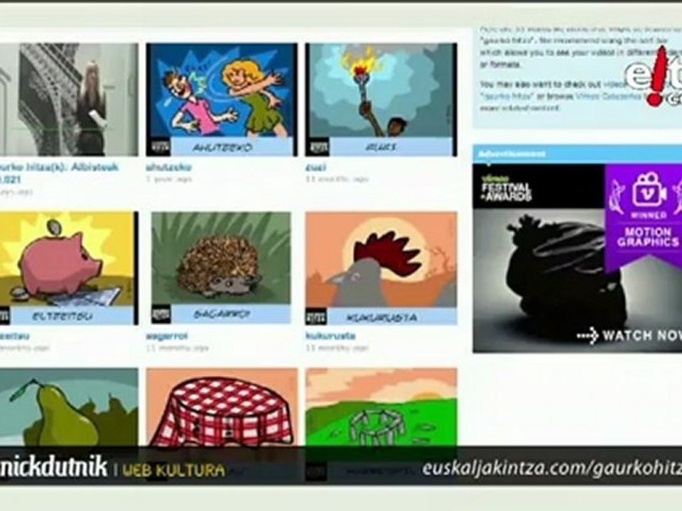 El proyecto 'Gaurko Hitza'