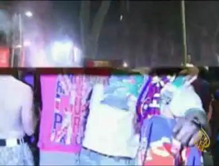 احتفالات وشغب بعد فوز برشلونة بنهائي أبطال أوروبا