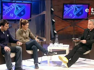 David López, Naroa Agirre, Julian Iantzi y Mikel Odriozola vistan el plató de 'Uyyyyy!'