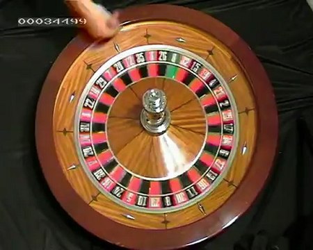 Roulette spins for tilted wheel