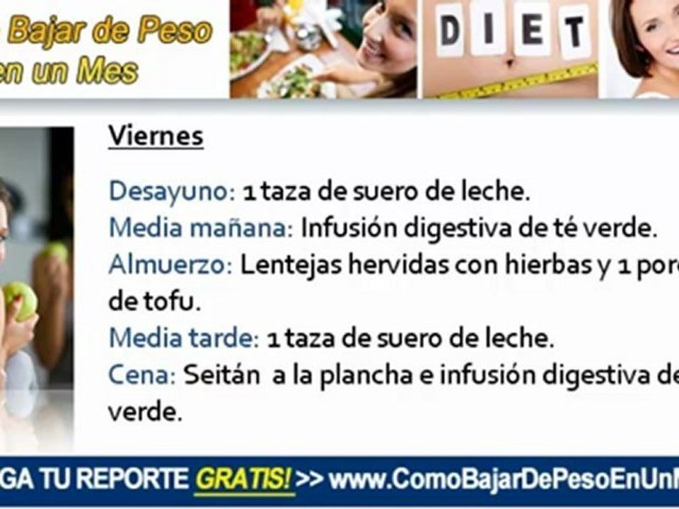 Descubre como bajar de peso en un mes…Y no volver a engordar