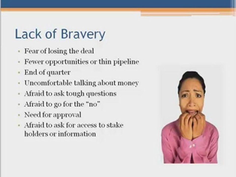 Sales Skills Development: Are You A Sales Coward? (material for developing sales skills)