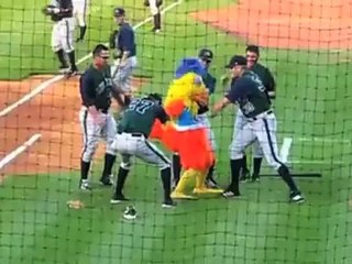 The funniest fights, fails and celebrations from the weird world of sporting mascots