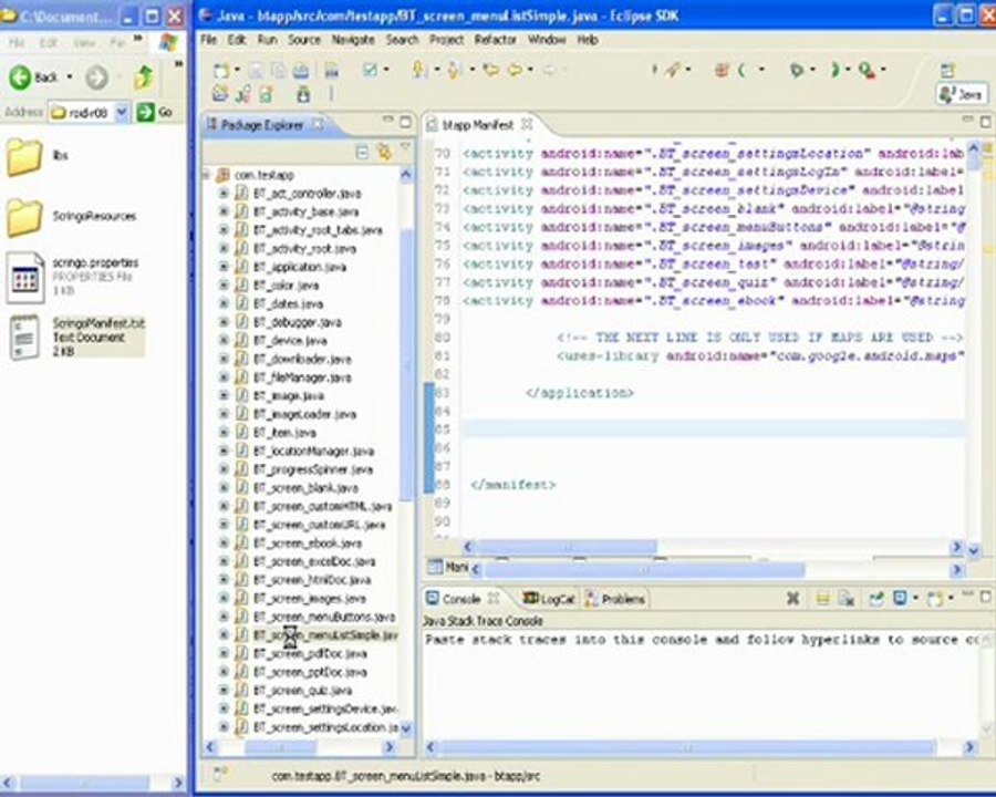 scringo social layer integration into buzztouch.com - Android app builder.