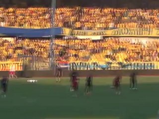 ΑΕΛ-Λίνφιλντ - προθέρμανση ΑΕΛ