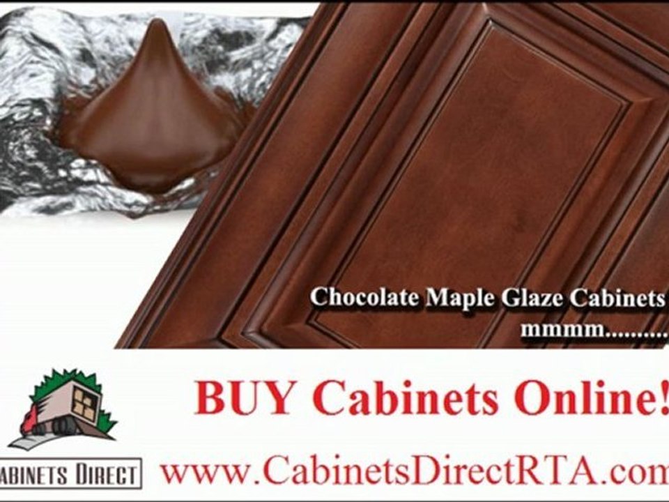 Chocolate Maple Glaze Kitchen Cabinets