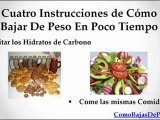 Como Bajar De Peso En Poco Tiempo
