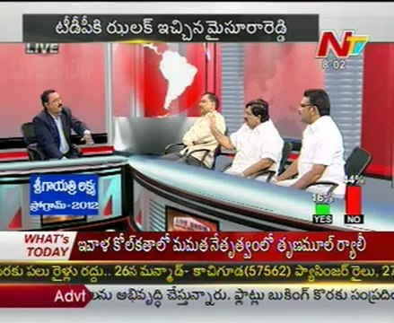 Live Show with KSR-TDP Palem Srikanth Reddy-Cong N Rangareddy-YSR Cong Ambati-02