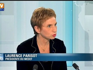 Laurence Parisot ne se dit pas satisfaite du discours de Jean-Marc Ayrault - BFMTV